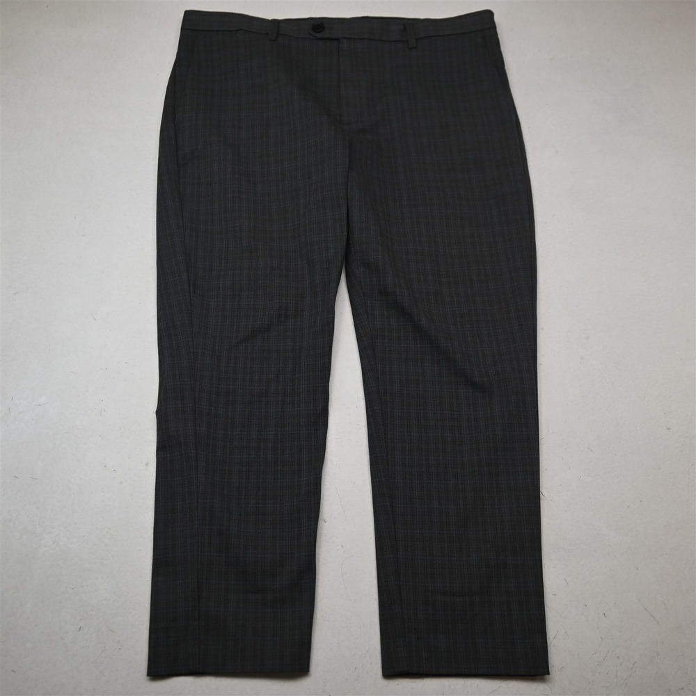 Banana Republic 36x30 Gray Check Slim Tapered Fit Dress Mens Pants